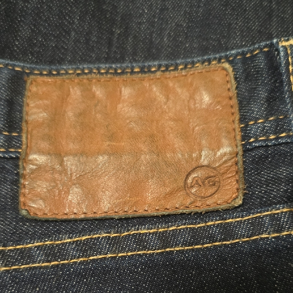 Ag Adriano Goldschmied Blue Denim Jeans Classic Style 36 Waist 34 Length